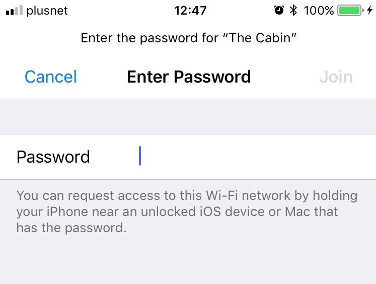 ios 11 wifi on iphone sharing