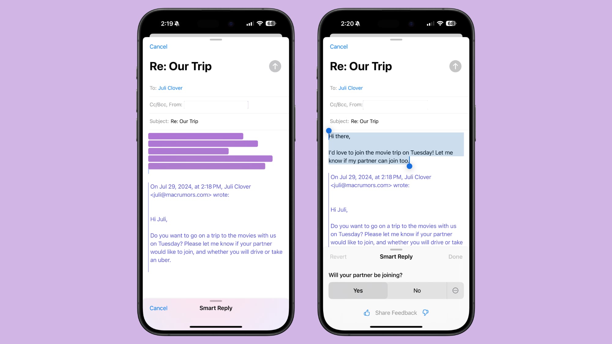 ios 18 1 smart replies